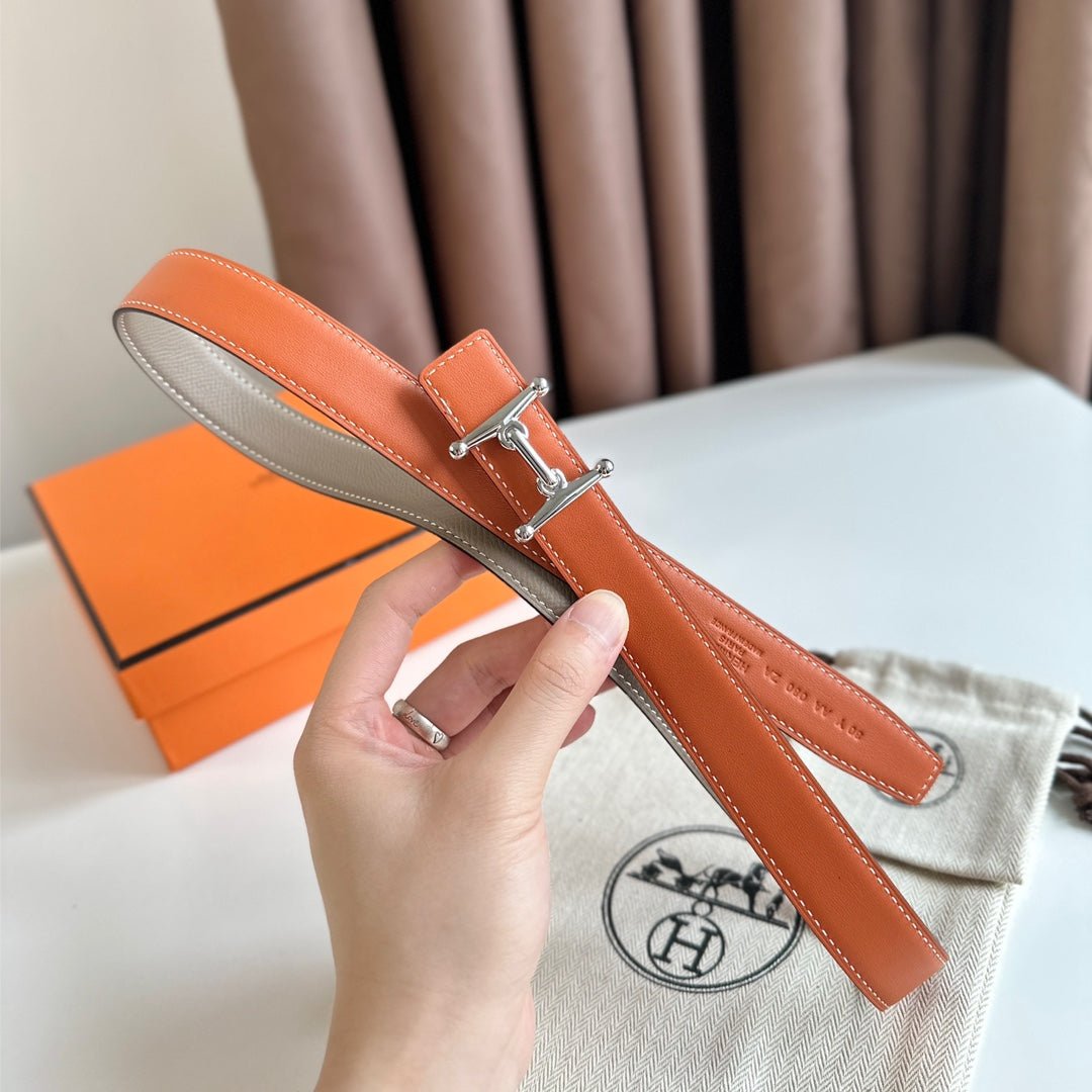 HERMES Orange Bit Belt - Image 4