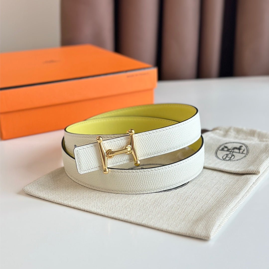 HERMES Yellow Gold Bit Belt - Image 6