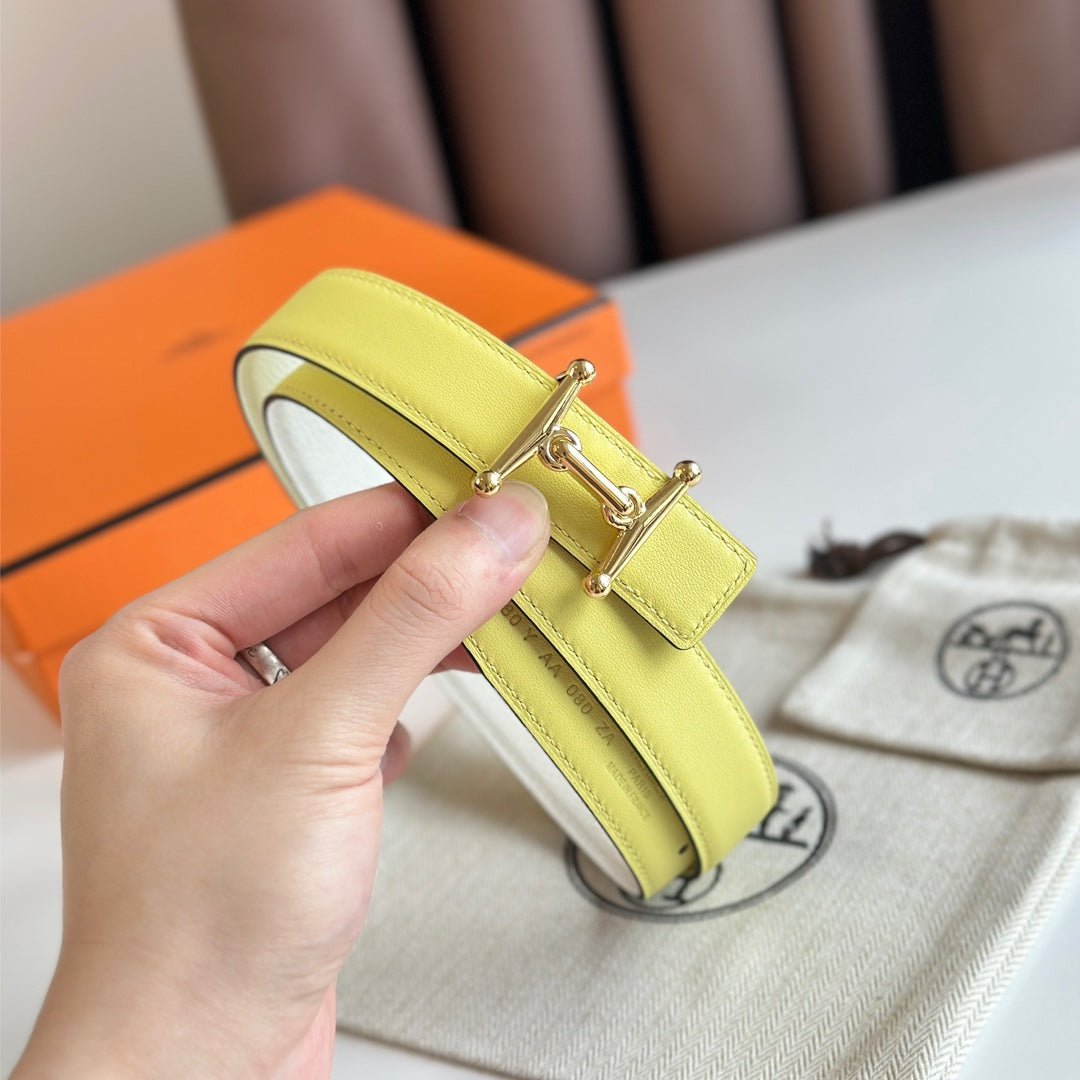 HERMES Yellow Gold Bit Belt - Image 3