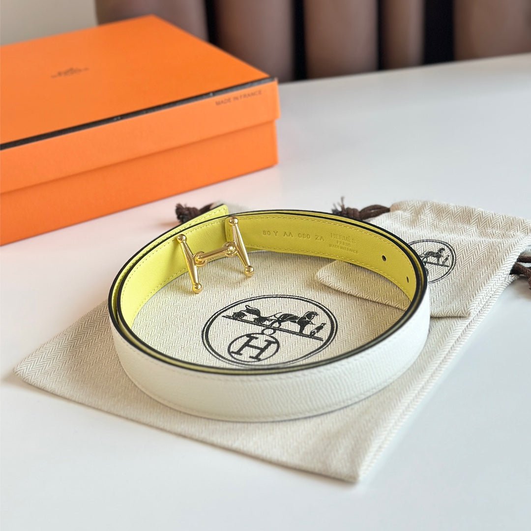 HERMES Yellow Gold Bit Belt - Image 4