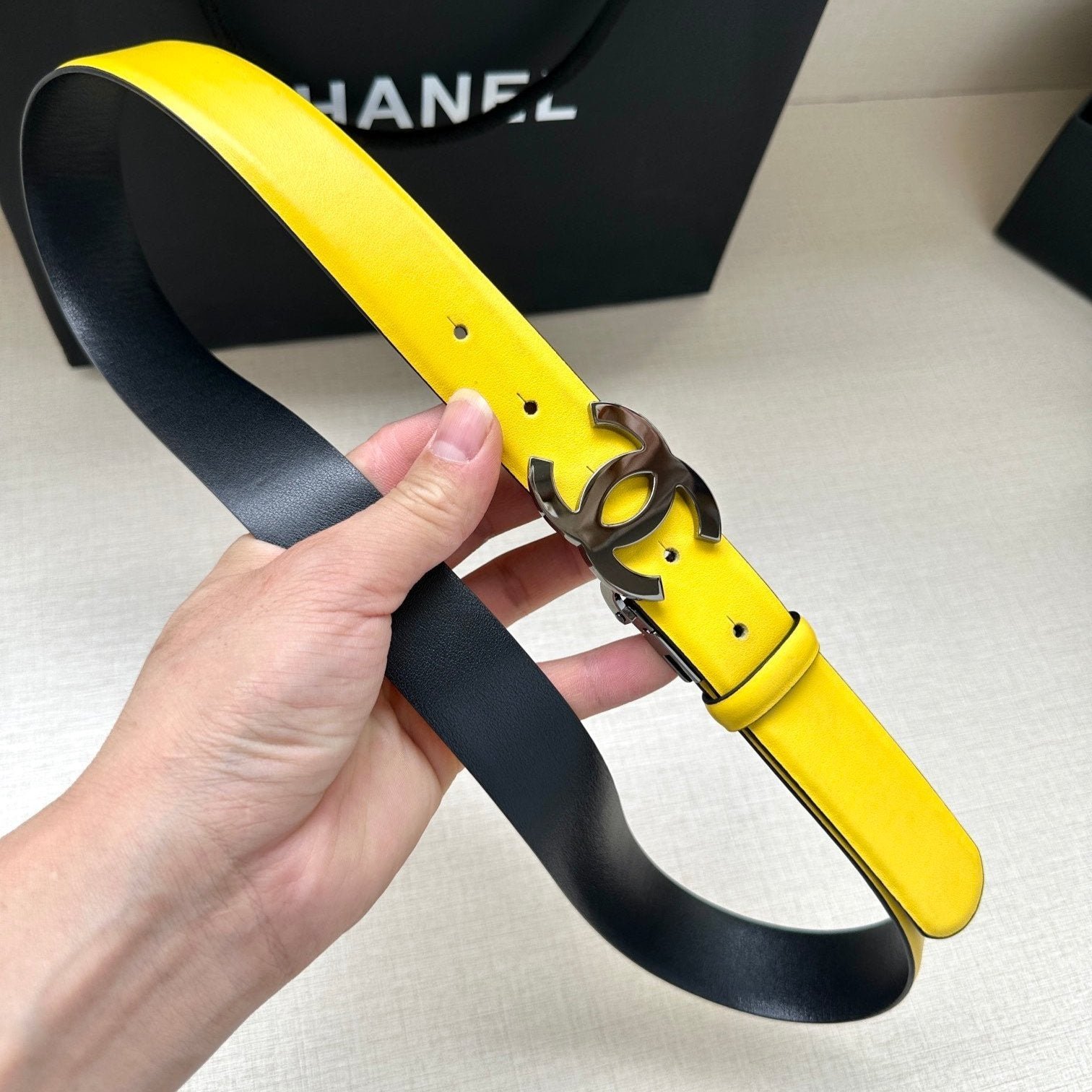 Alternative view of Chanel Yellow Unique Gold Belt