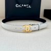 Chanel Cream Buckle Belt