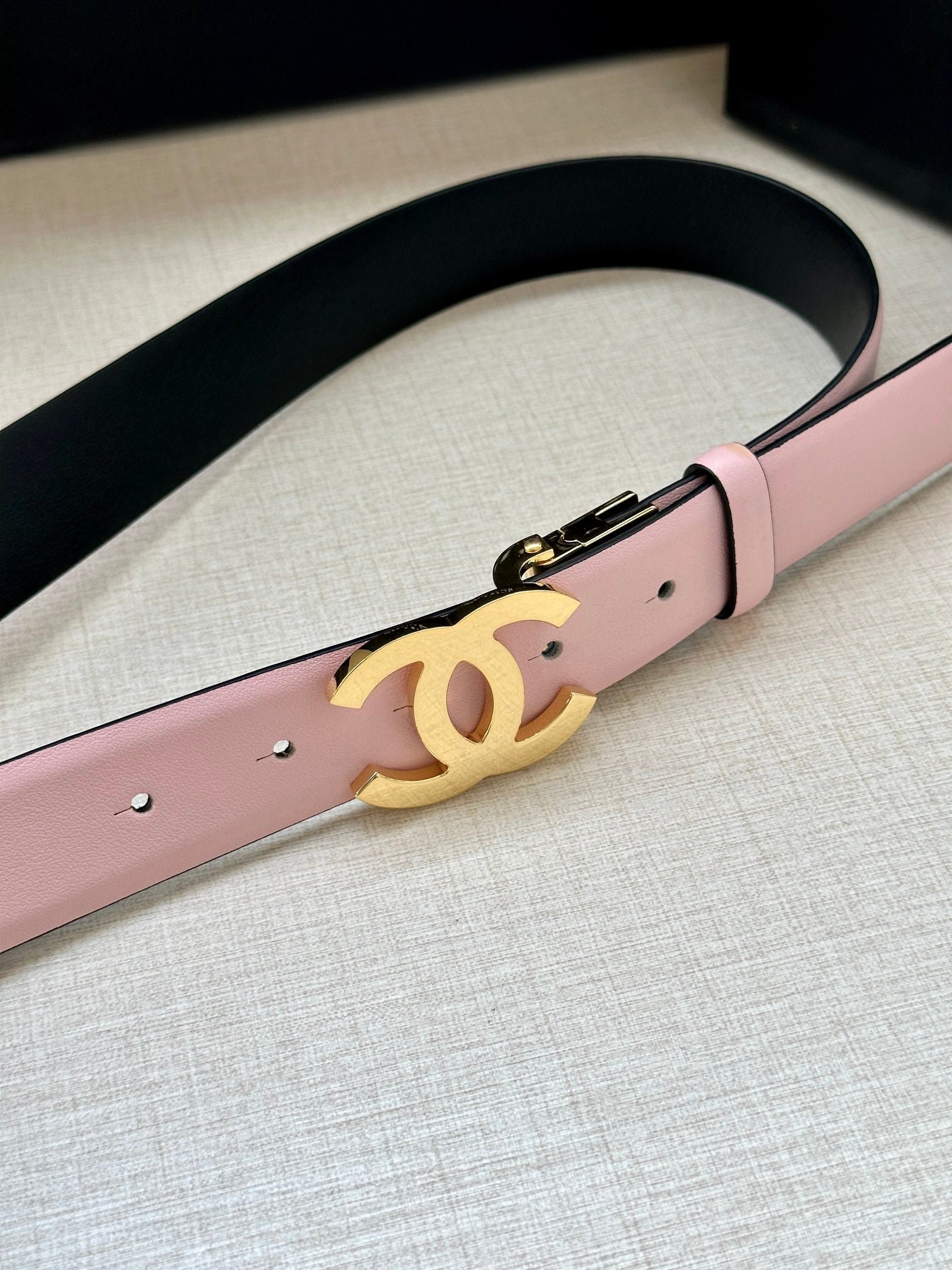 Chanel Gold Buckle Belt - Image 3