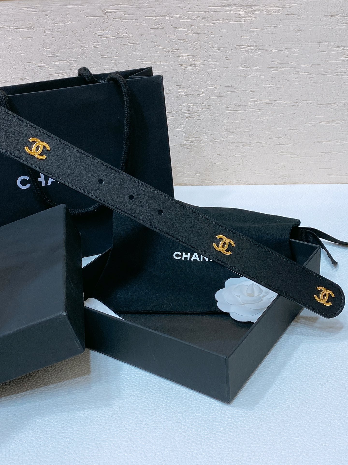 Alternative view of Chanel Multi Logo Black Belt