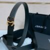 Chanel Black Vintage Gold Belt