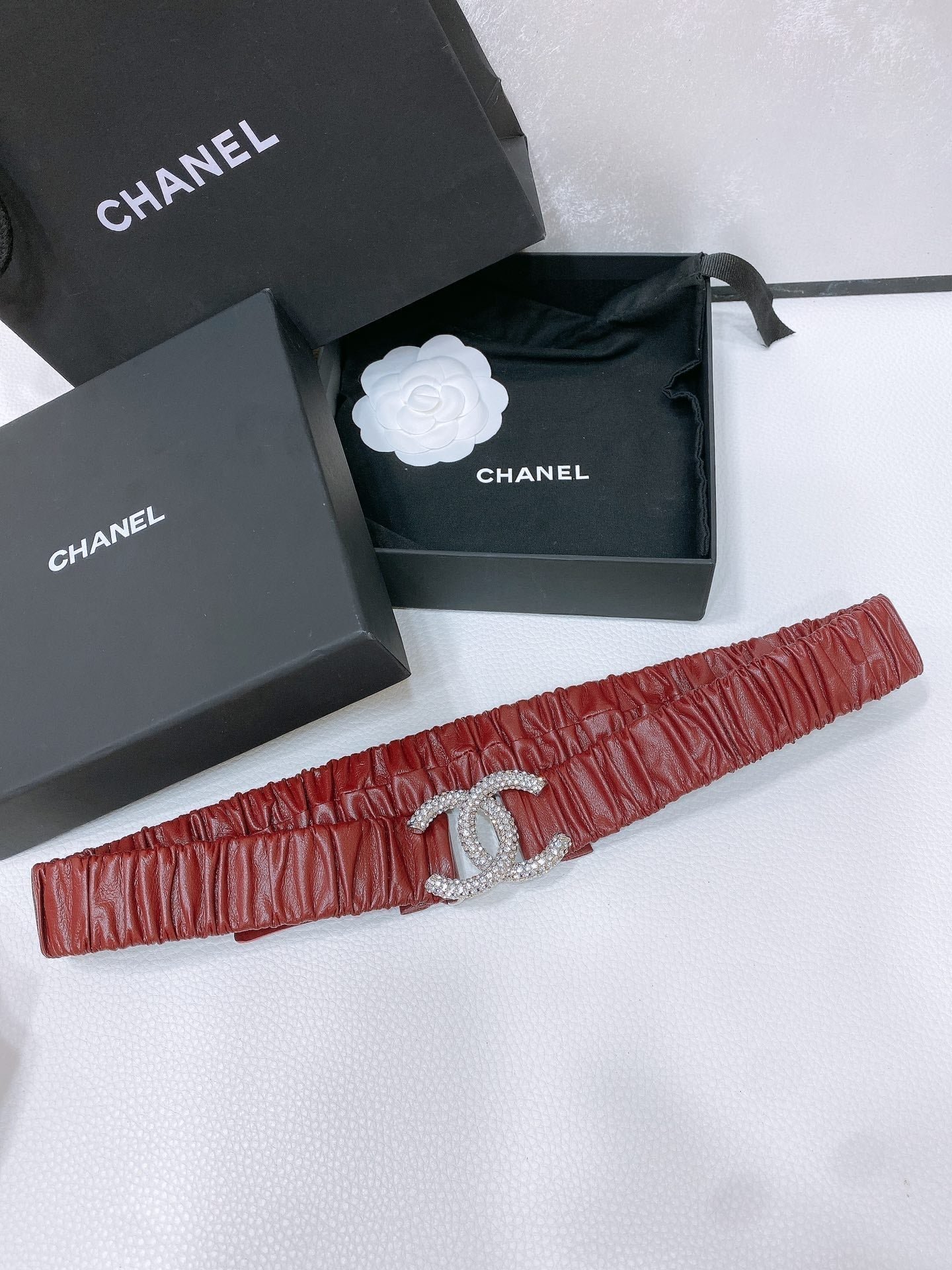 Alternative view of Chanel Ruched Crystal Waistband