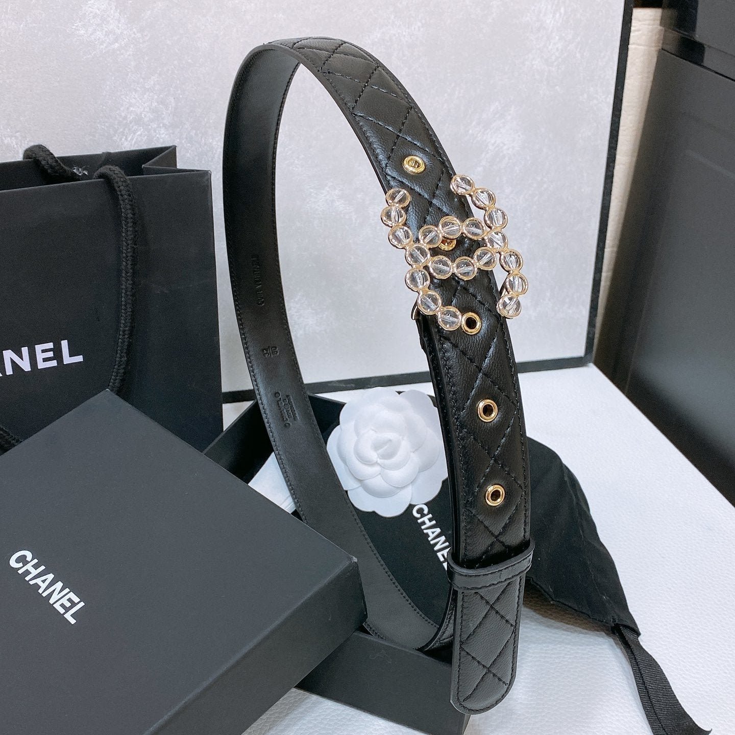 Chanel Diamond Quilt Belt