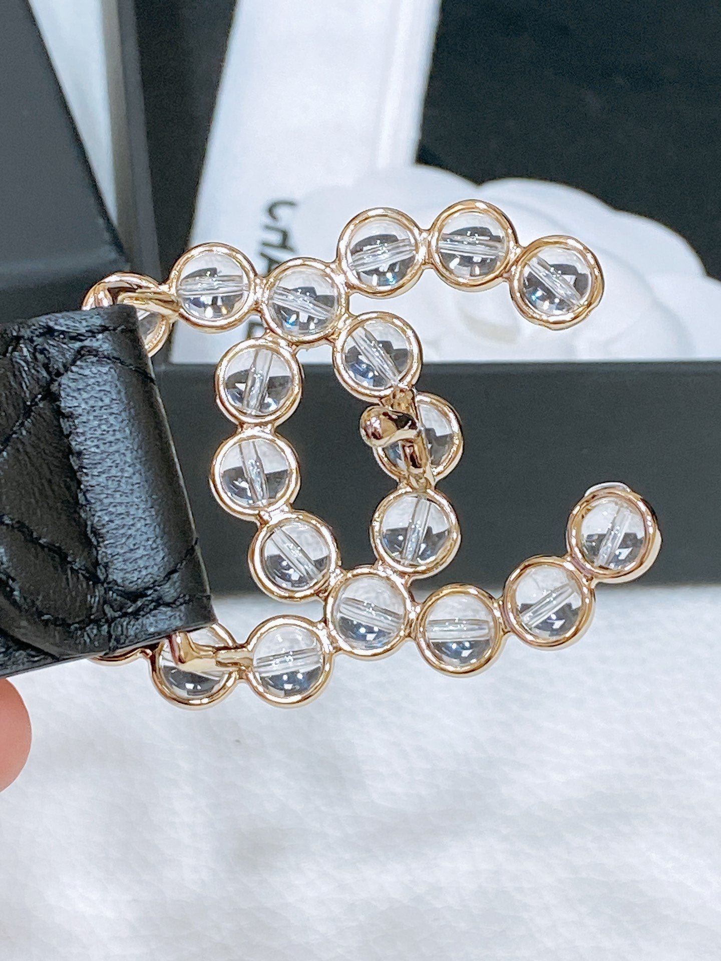 Chanel Diamond Quilt Belt - Image 3