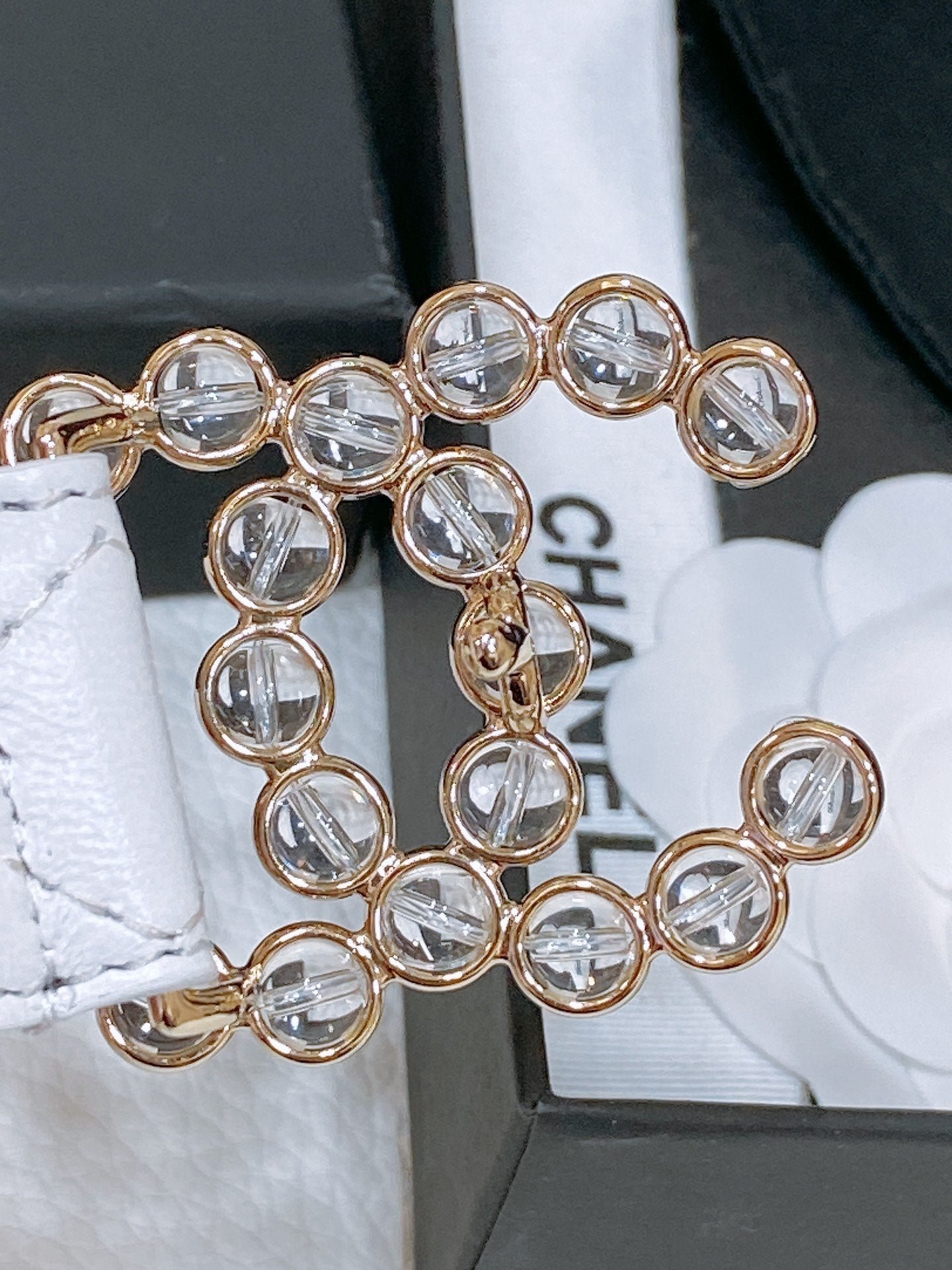 Chanel Quilted Crystal Belt - Image 6