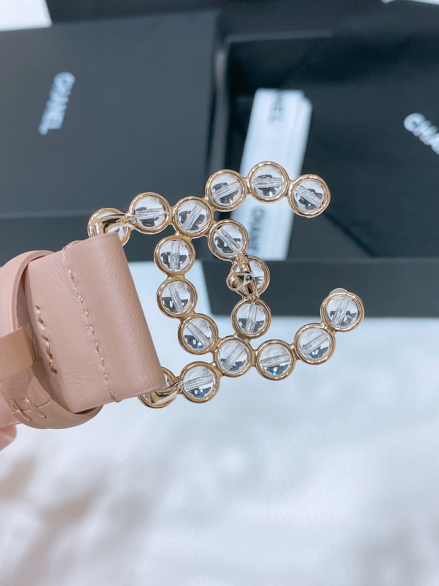 Chanel Crystal Nude Strap - Image 3