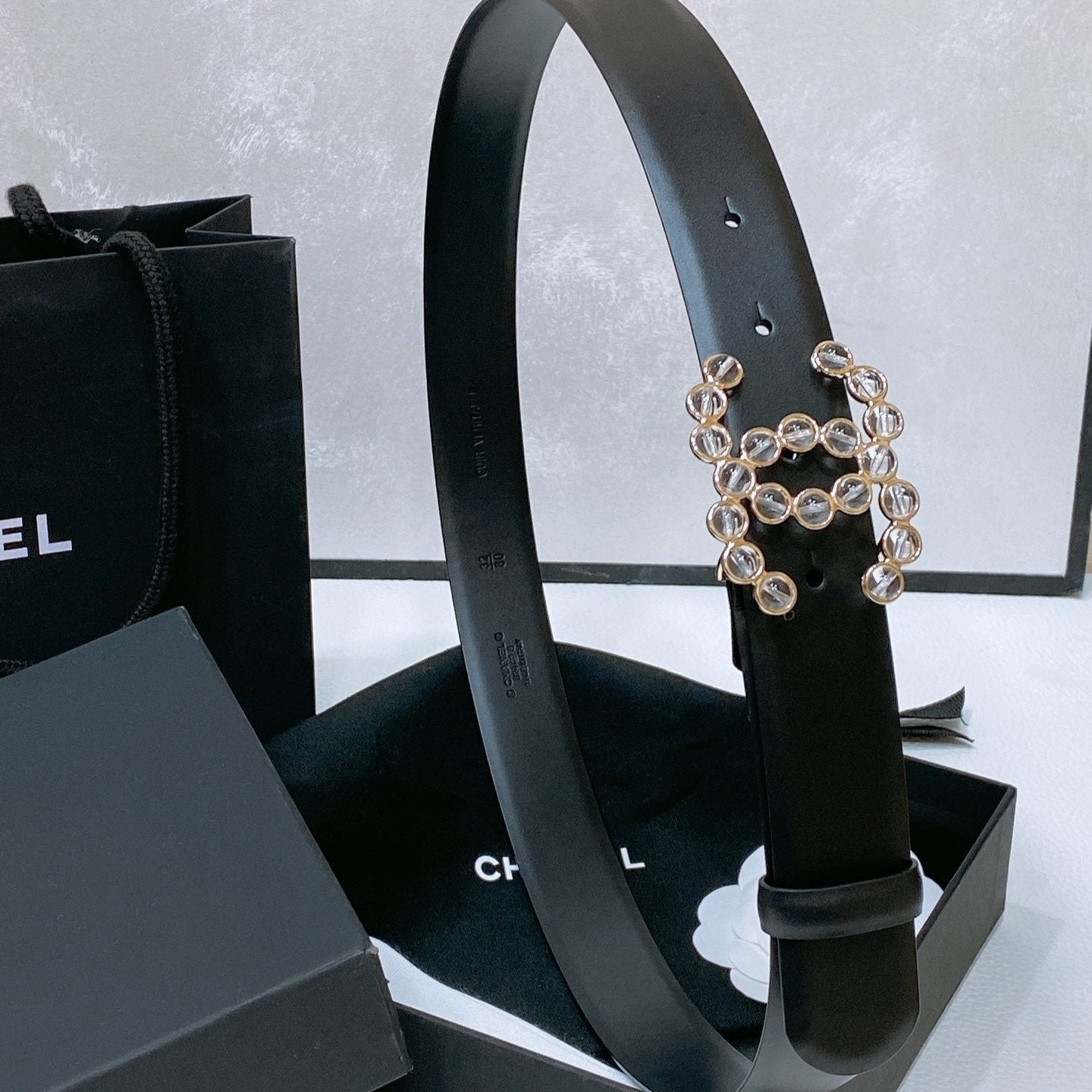 Chanel Crystal Buckle Belt