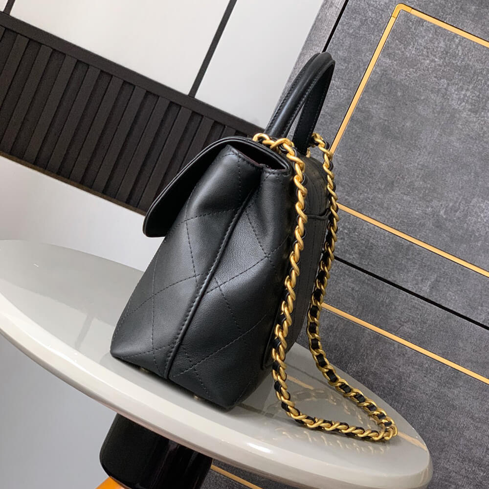 Chanel Large Flap Bag With Top Handle(HIGH-END GRADE) - Image 6