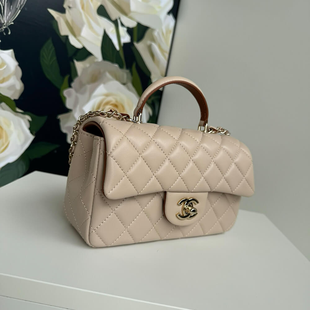 CHANEL Mini Classic Handbag With Top Handle - Image 4