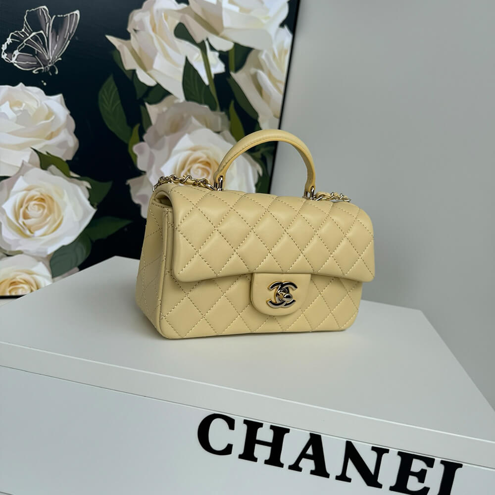 CHANEL Mini Classic Handbag With Top Handle - Image 6