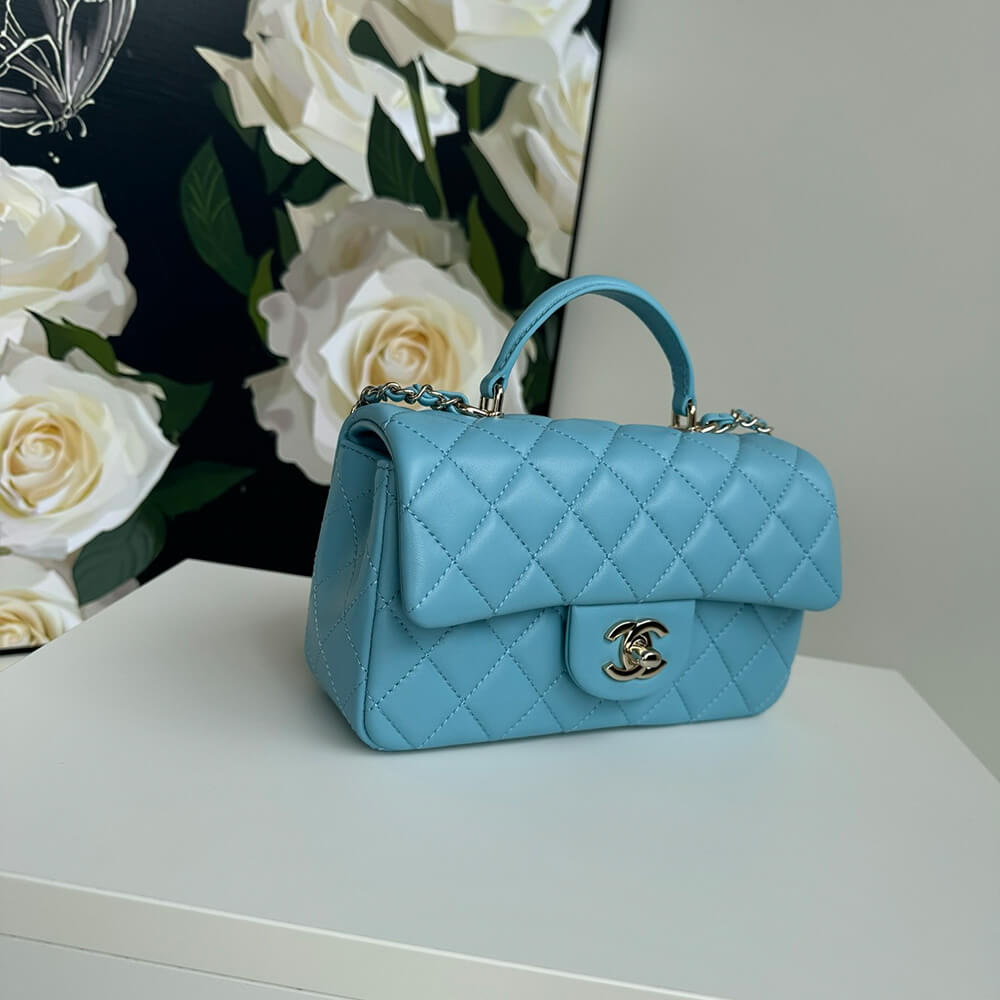 CHANEL Mini Classic Handbag With Top Handle - Image 5