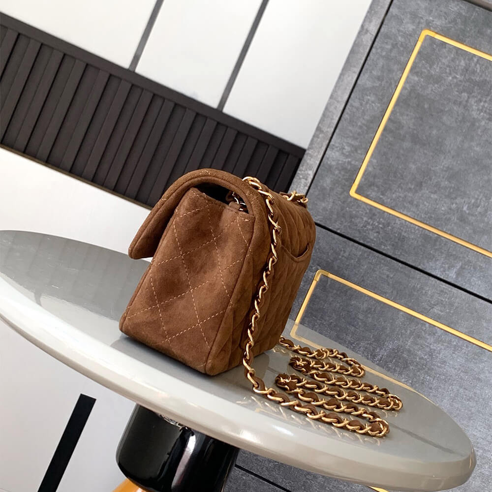 CHANEL SUEDE MINI FLAP BAG(HIGH-END GRADE) - Image 7