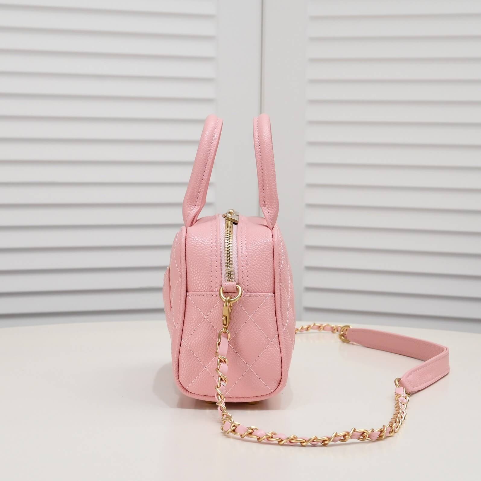 CHANEL Small Vintage Boston Bag - Image 5