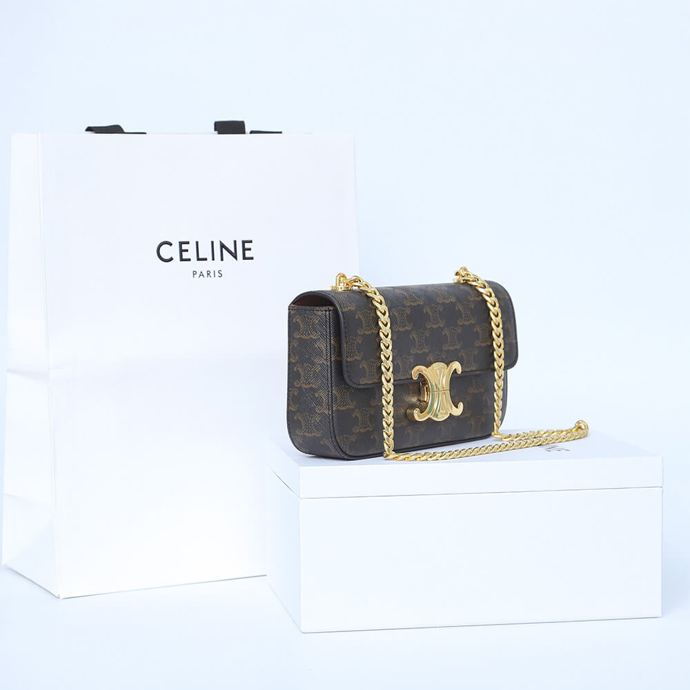 Alternative view of CELINE CHAIN SHOULDER BAG CLAUDE