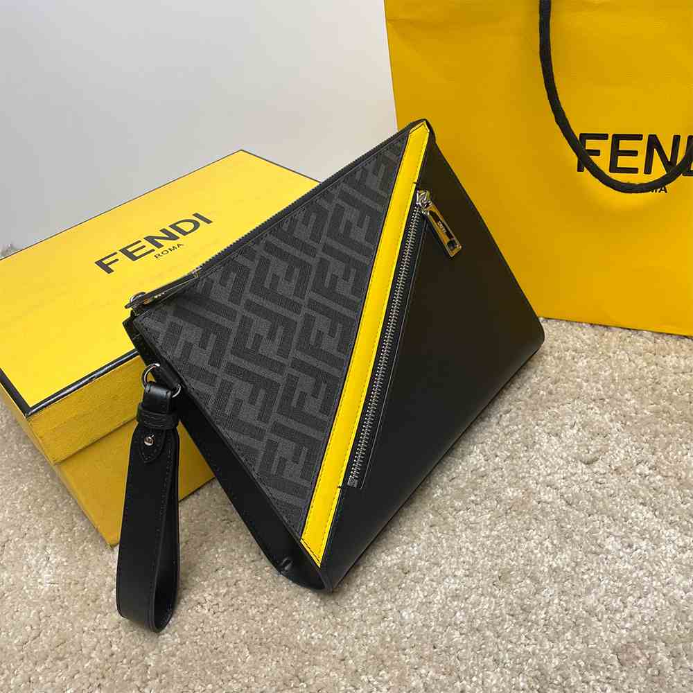 Fendi Diagonal Clutch - Image 8