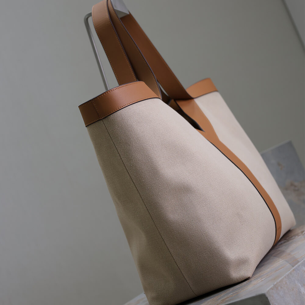 Alternative view of YSL Y TOTE IN CANVAS AND LEATHER(HIGH-END GRADE)