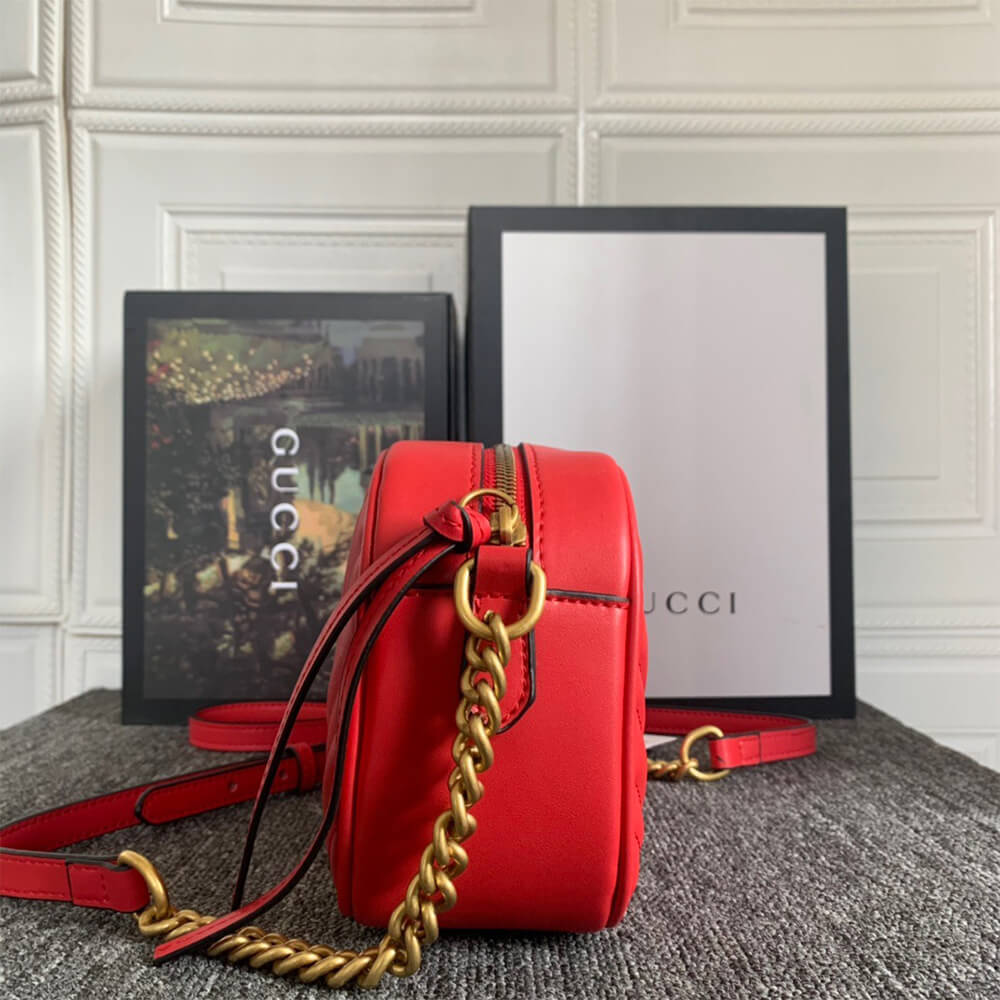 Alternative view of GG Marmont small matelasse shoulder bag