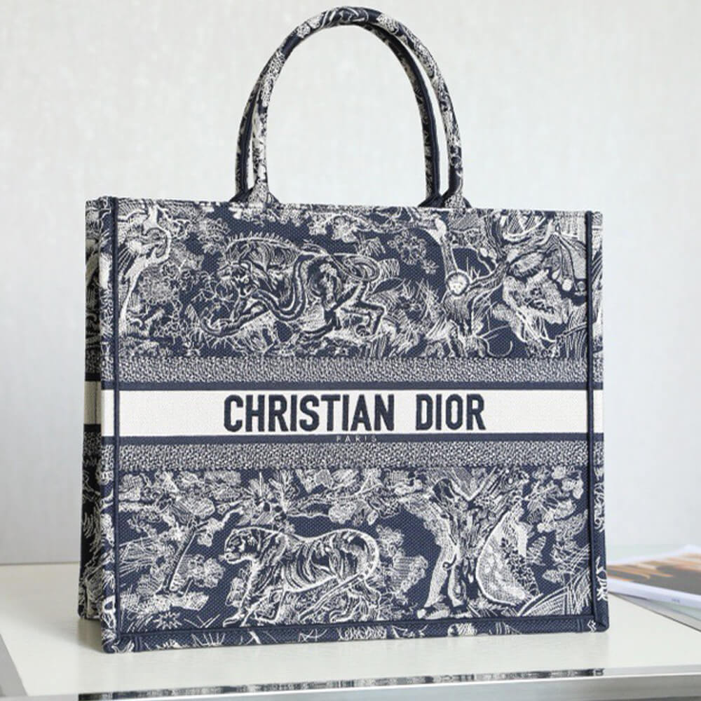 Alternative view of LARGE DIOR BOOK TOTE