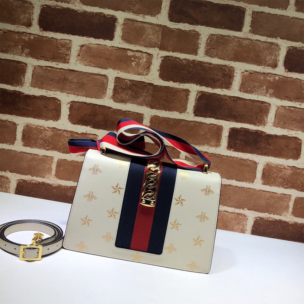 Alternative view of GG Sylvie Bee Star small shoulder bag