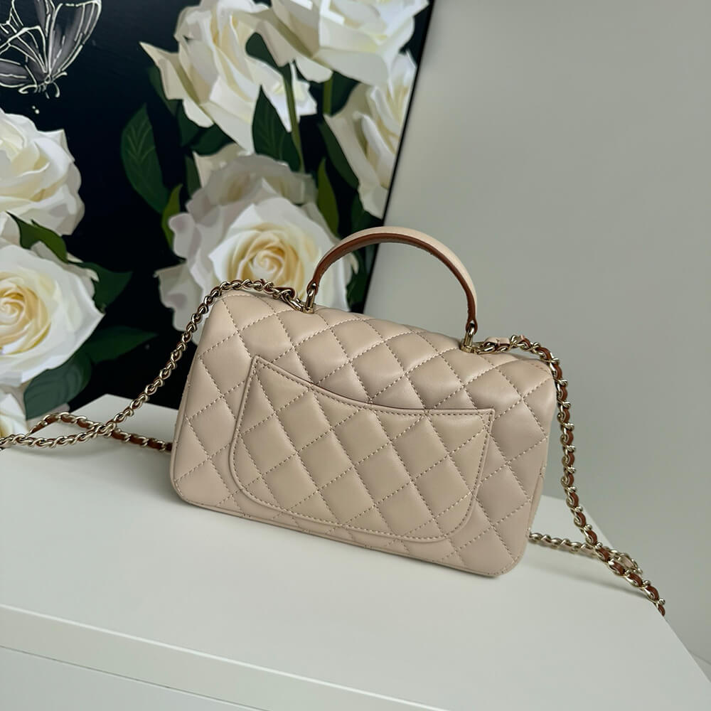 CHANEL Mini Classic Handbag With Top Handle - Image 3