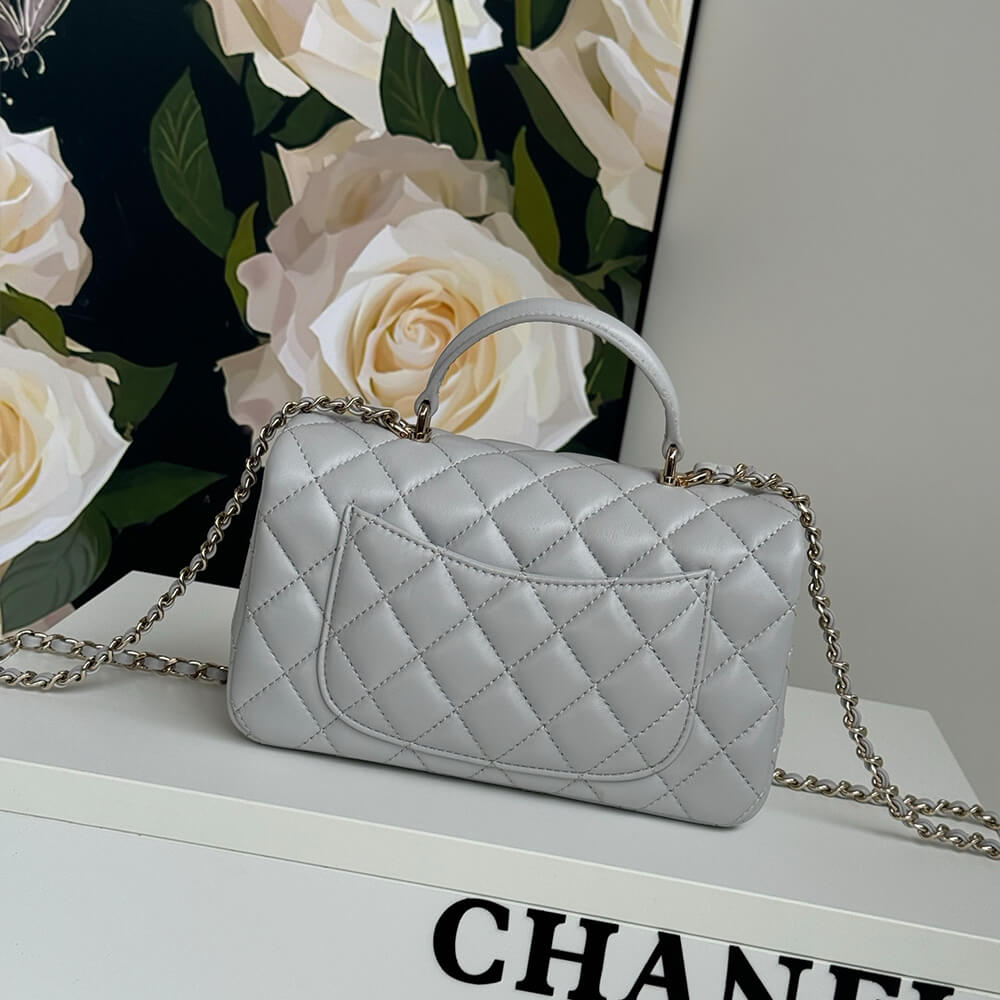 CHANEL Mini Classic Handbag With Top Handle - Image 3