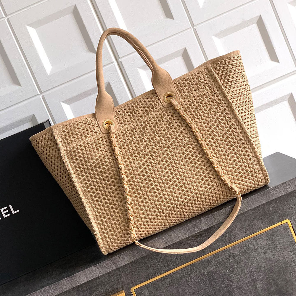 Alternative view of CHANEL Deauville Large Tote(HIGH-END GRADE)