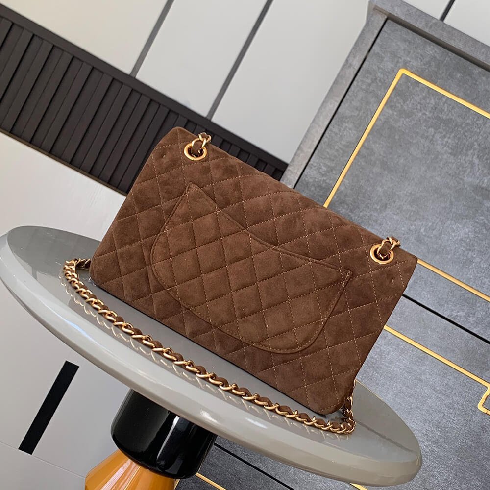 Alternative view of CHANEL Suede Classic Double Flap Handbag(HIGH-END GRADE)