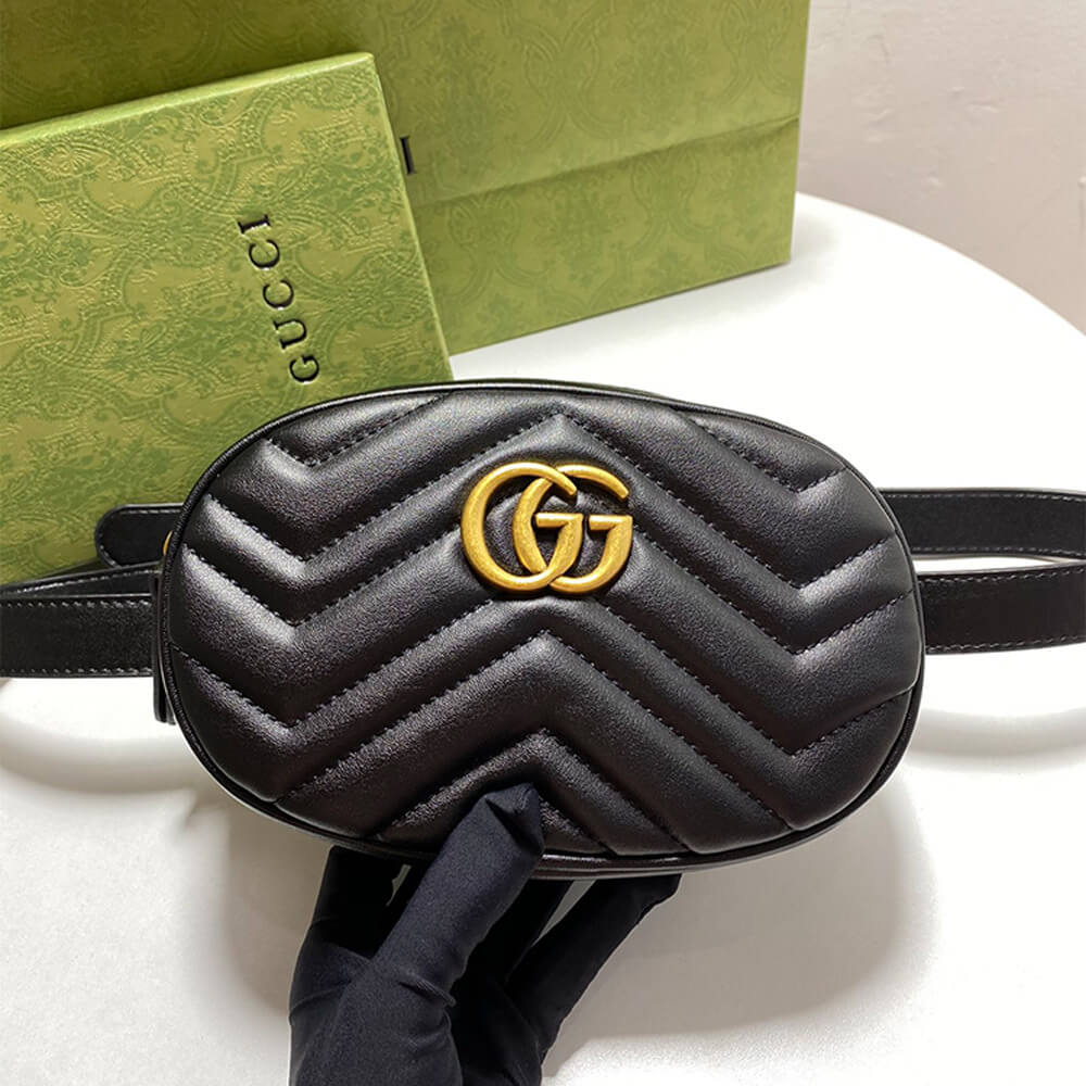 Alternative view of GG Marmont Quilted Leather Belt Bag