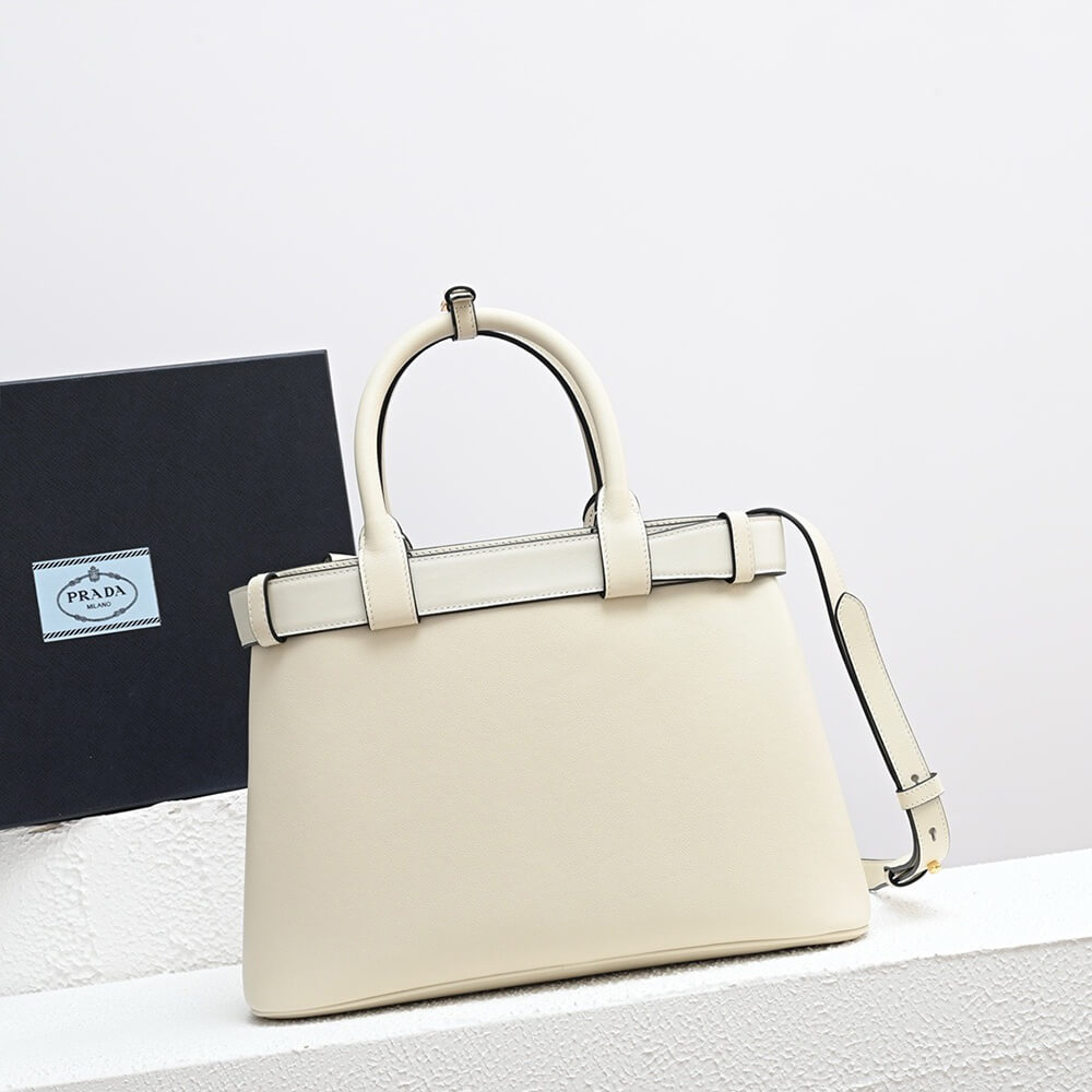 Alternative view of Prada Buckle small leather handbag with belt(high-end grade)