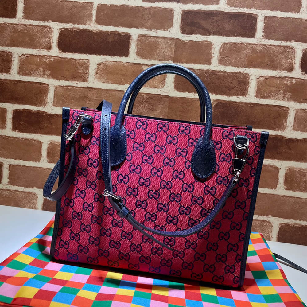 Alternative view of GG Multicolour small tote bag