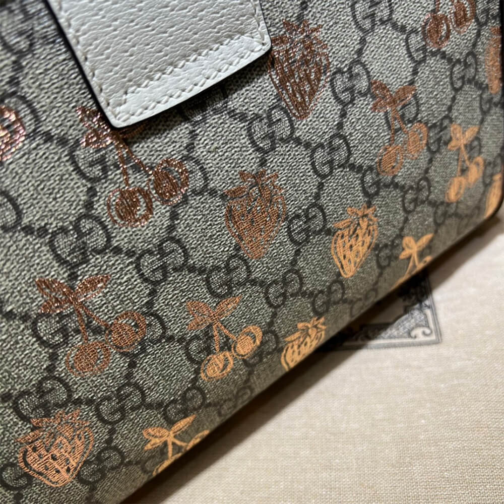 GG Padlock small berry tote bag - Image 3