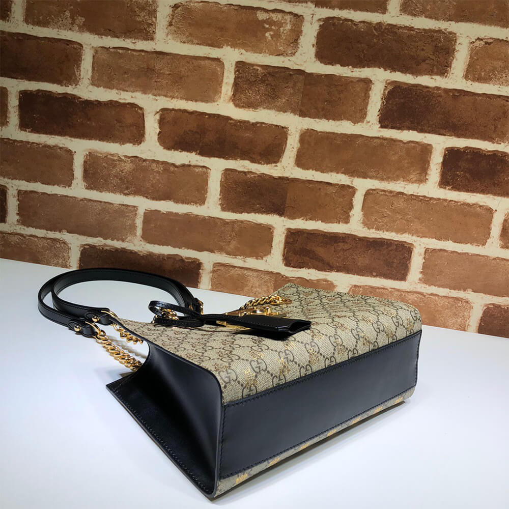 GG Padlock small GG bees shoulder bag - Image 3