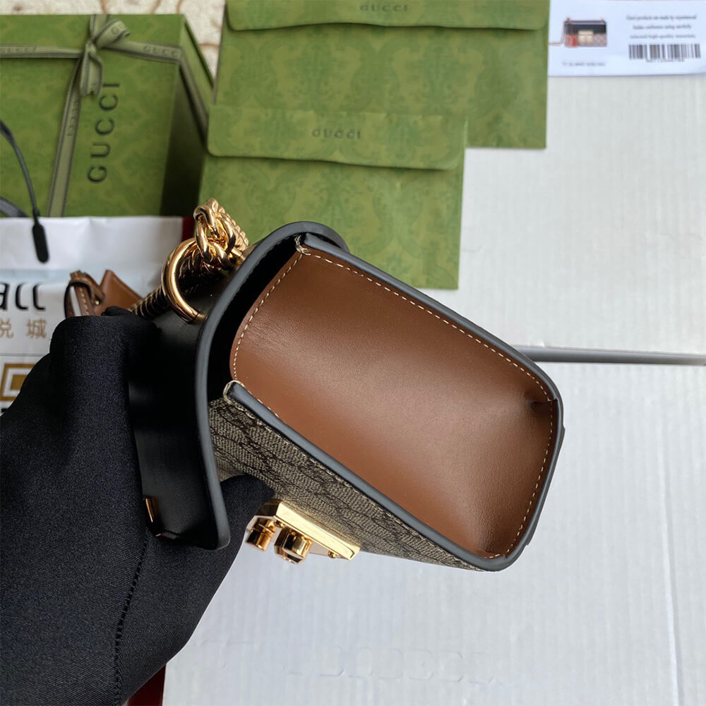 Alternative view of Padlock small GG shoulder bag