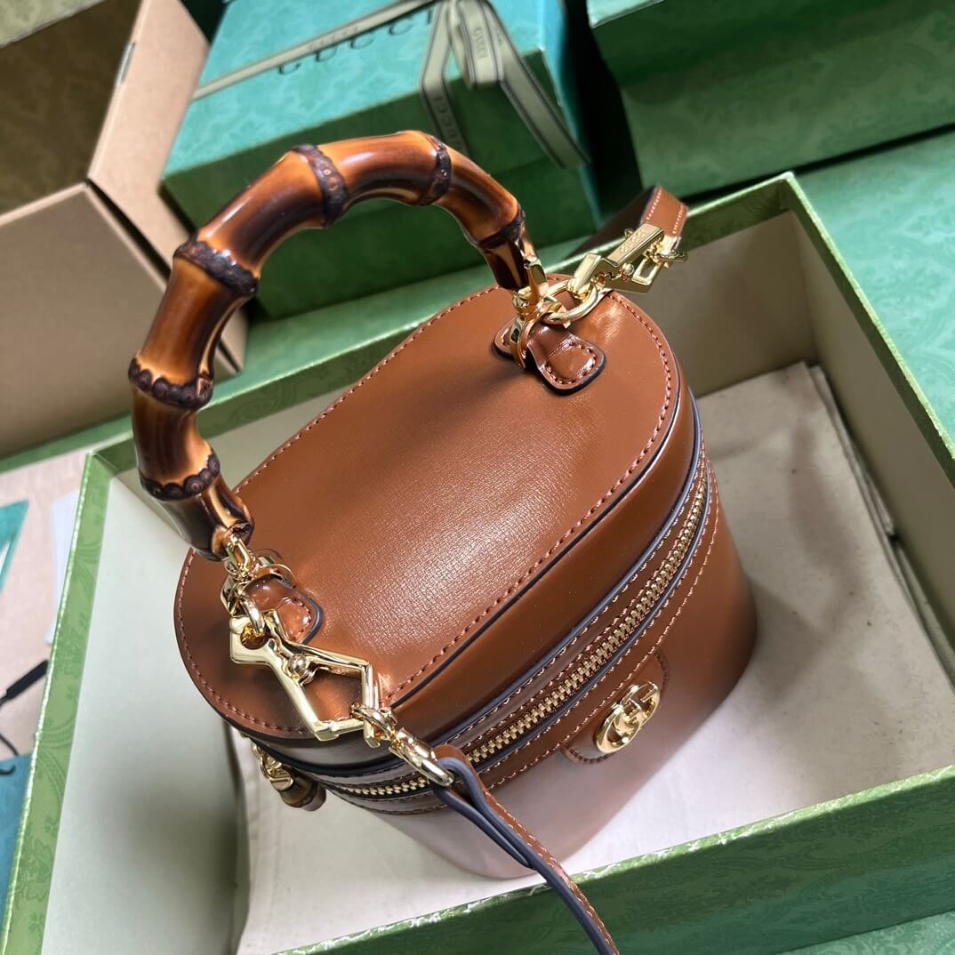 GG Mini bamboo shoulder bag - Image 3