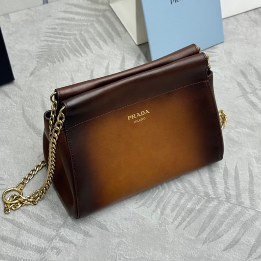 Prada Enchaine mini leather bag(HIGH-END GRADE) - Image 7