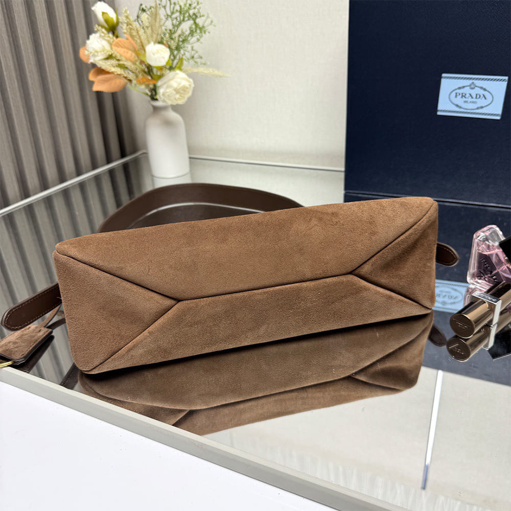Alternative view of Prada Aimee medium suede shoulder bag