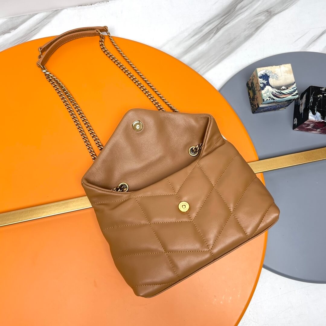 Alternative view of YSL Toy Puffer in lambskin