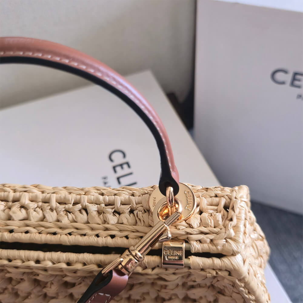CELINE TEEN CELINE LOLA IN RAFFIA EFFECT TEXTILE(HIGH-END GRADE) - Image 5