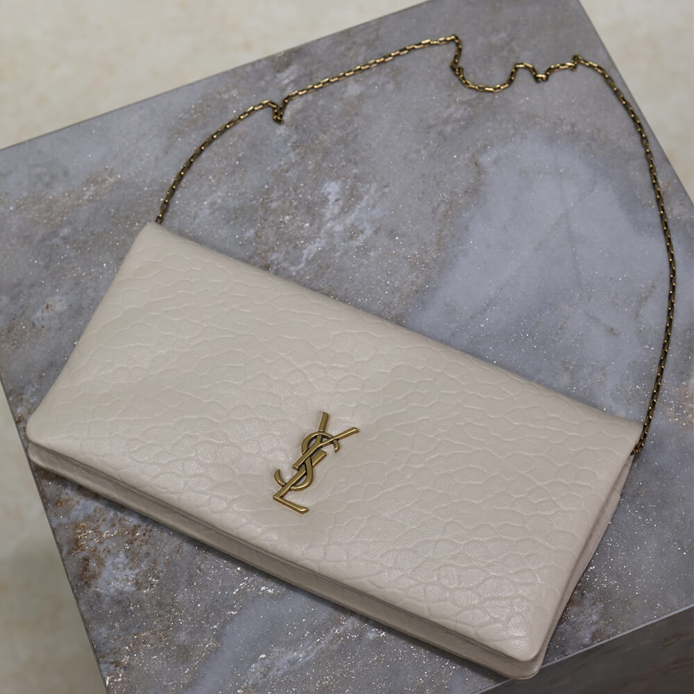 Alternative view of YSL CALYPSO GRAINED LAMBSKIN MINI BAG