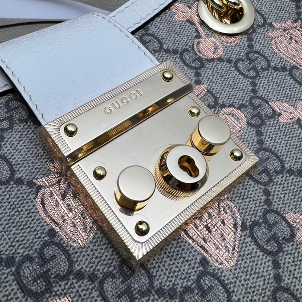 GG Padlock small berry tote bag - Image 4