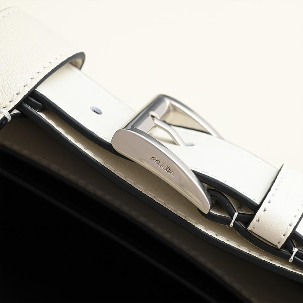 Prada Buckle small leather handbag with belt(high-end grade) - Image 4
