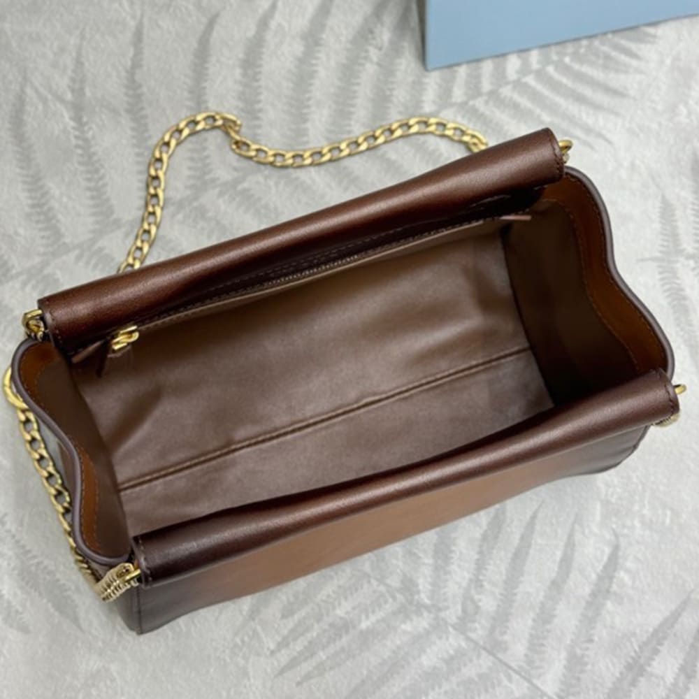 Prada Enchaine mini leather bag(HIGH-END GRADE) - Image 5