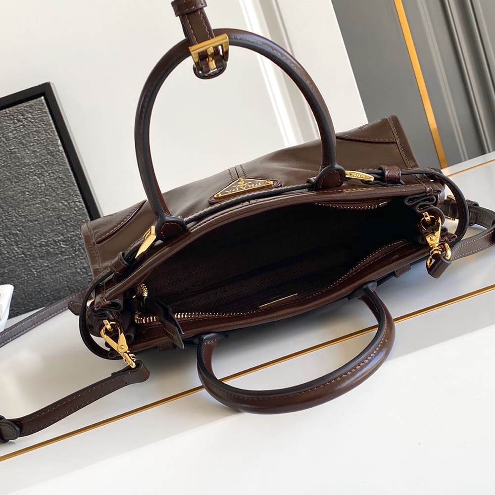 Alternative view of Prada Bonnie leather mini handbag(HIGH-END GRADE)