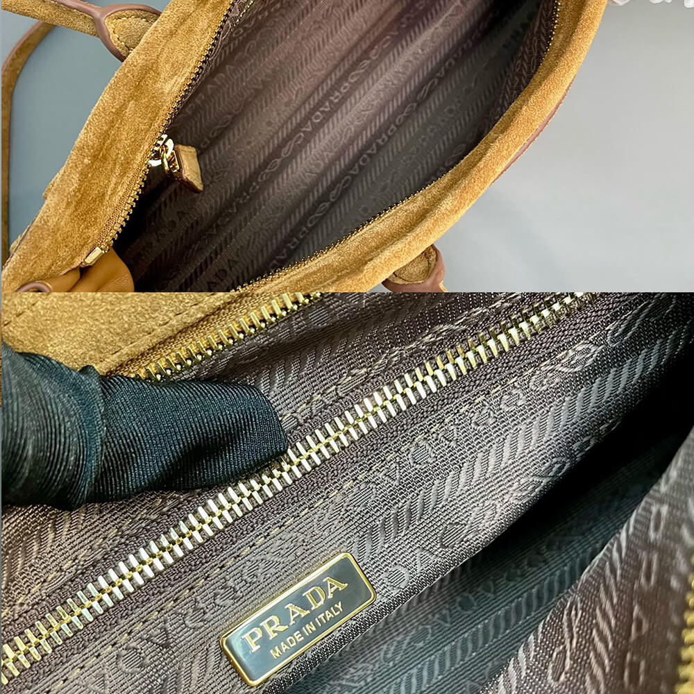 Alternative view of Prada Medium suede handbag(high-end grade)