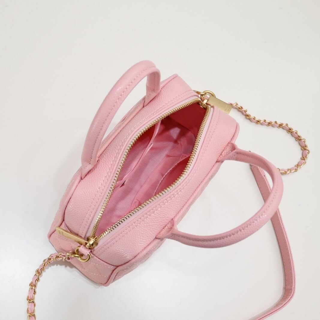 CHANEL Small Vintage Boston Bag - Image 3