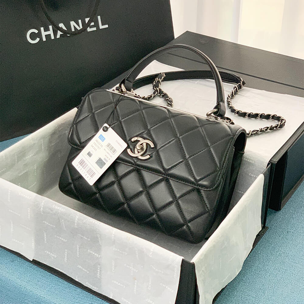 Alternative view of CHANEL FLAP BAG WITH TOP HANDLE